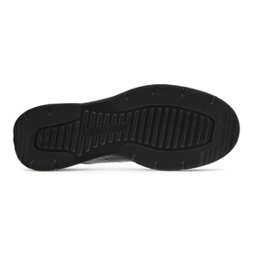 Ecco Irving Trainers black one-component PU outsole, ribbed tread pattern, lightweight flexible construction, sole view