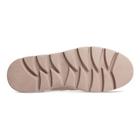 Ecco Nouvelle Chelsea Boots neutral-toned rubber outsole, showing textured traction pattern and plateau sole design