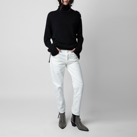 Alma Star-Embellished Turtleneck Sweater