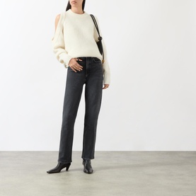 Stovepipe High-Rise Straight Leg Jeans