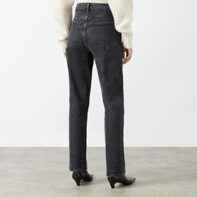 Stovepipe High-Rise Straight Leg Jeans