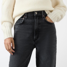 Stovepipe High-Rise Straight Leg Jeans