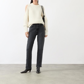 Stovepipe High-Rise Straight Leg Jeans