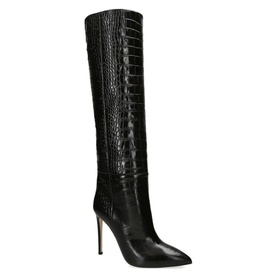 105 Stiletto Leather Knee High Boots