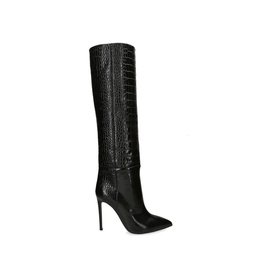 105 Stiletto Leather Knee High Boots