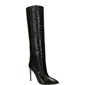 105 Stiletto Leather Knee High Boots