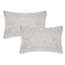 Avalon Oxford Pillowcase Pair Natural