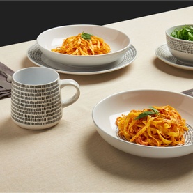 Four Piece Mali Wax Pasta Bowl Set