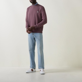 Crew Neck Zebra Logo Sweatshirt