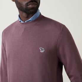 Crew Neck Zebra Logo Sweatshirt
