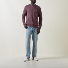 Crew Neck Zebra Logo Sweatshirt