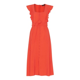 Sophie Frill Sleeve Midi Dress