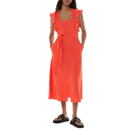 Sophie Frill Sleeve Midi Dress