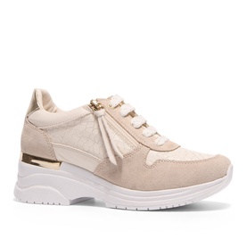 Robyn Leather Platform Trainers