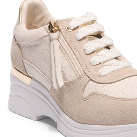 Robyn Leather Platform Trainers