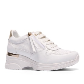 Robyn Leather Platform Trainers