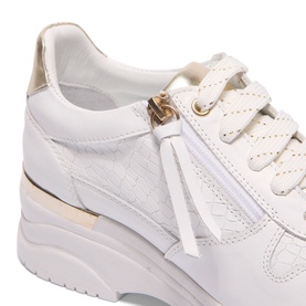 Robyn Leather Platform Trainers
