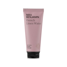 Max Benjamin Natural Hand Cream French Linen Water 75ml in a dusty pink tube with black cap