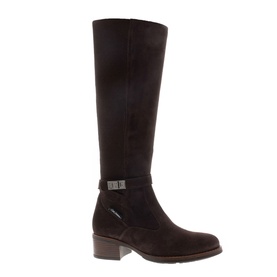 Tucci Chunky Suede Knee High Boots