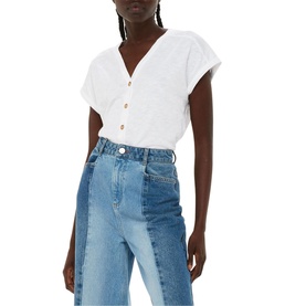 Aubrie Button Through Top
