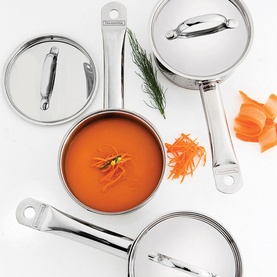 Stainless Steel Cookware Three-Piece Set