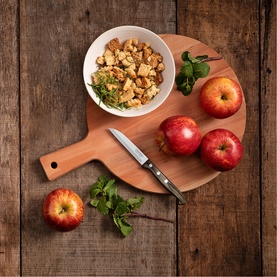 Wooden Handle Knife Set, Three-Piece Set