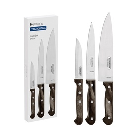 Wooden Handle Knife Set, Three-Piece Set