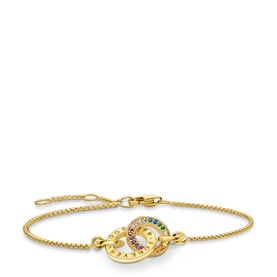 Together Forever Embellished Gold-Plated Bracelet