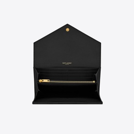 Cassandre Matelass&eacute; Large Leather Flap Wallet