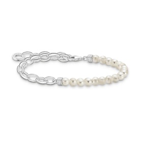 Freshwater Pearl Charm Holder Bracelet