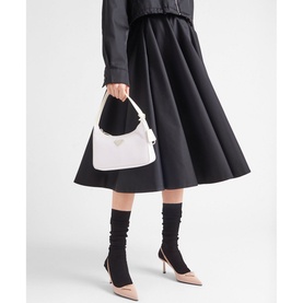 Brushed Leather Slingback Pumps