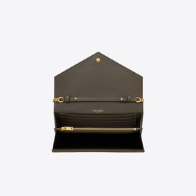 Cassandre Matelass&eacute; Leather Chain Wallet