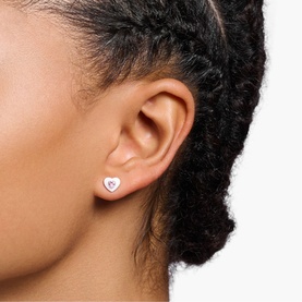 Heart Shaped Stud Earrings