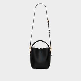 Le 37 Small Shiny Leather Bucket Bag
