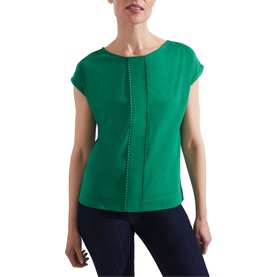 Katelena Embellished Short Sleeve Top