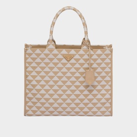 Symbole Large Jacquard Fabric Tote Bag