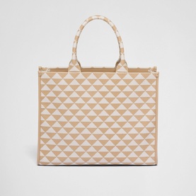 Symbole Large Jacquard Fabric Tote Bag