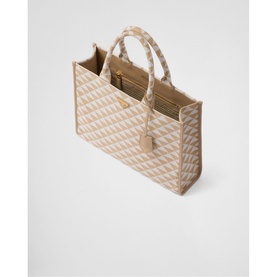 Symbole Large Jacquard Fabric Tote Bag