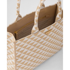 Symbole Large Jacquard Fabric Tote Bag