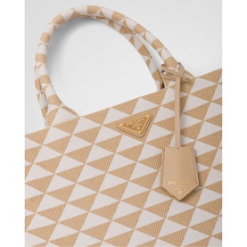 Symbole Large Jacquard Fabric Tote Bag