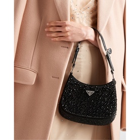 Cleo Crystal Satin Bag