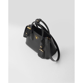 Double Mini Saffiano Leather Bag