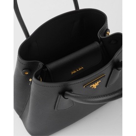 Double Mini Saffiano Leather Bag