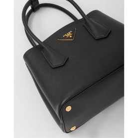 Double Mini Saffiano Leather Bag