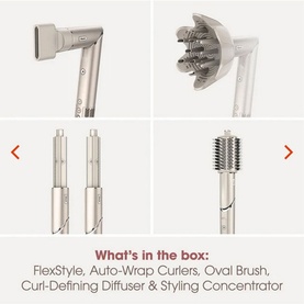 Shark FlexStyle Curly & Coily Collection, 4 Attachments -Stone