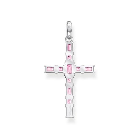 Sparkling Cross Shaped Charm Pendant