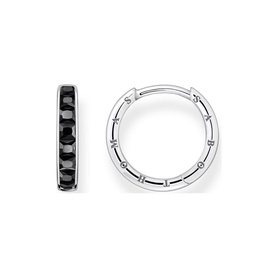 Sparkling Pav&eacute; Hoop Earrings