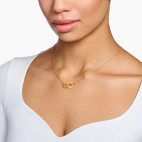 Together Forever Embellished Gold-Plated Necklace