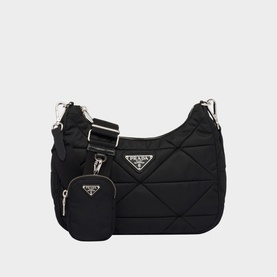 Re-Nylon Padded Hobo Bag