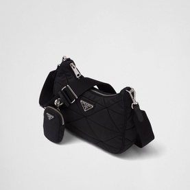 Re-Nylon Padded Hobo Bag